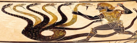 A painting of a person holding snakes

AI-generated content may be incorrect.